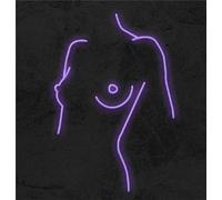 KIJyfgTR Letrero de neón con luz LED, Letrero de neón for niña, Cuerpo Femenino LED, Mural acrílico Transparente for Colgar en la Pared, luz de neón 40 * 60Cm