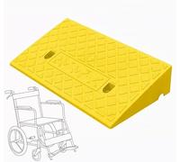 KIJyfgTR Roadstone Ramp 3-14.5cm Rising Anti Slip Plastic Ladder Ramp with Bolt Vehicle Ramp Car Curb Ramp(Giallo,49x27x10cm)