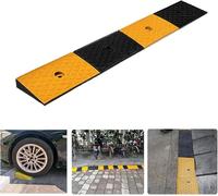 KIJyfgTR Rubber Curb Ramp, Vehicle Ramp, Loading Dock Sidewalk, Car Scooter, Bicycle, Motorcycle Curb Ramp(100 * 15 * 5CM/39.3 * 6 * 2in)