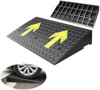 KIJyfgTR The Curb Ramp Is Non Slip and Durable, Suitable For Pedestrian Vehicles and Wheelchairs Motorcycles(100x50x12cm)