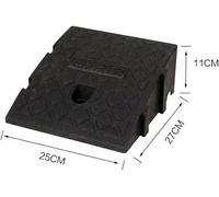 KIJyfgTR The Curb Ramp of A Car Is A Ramp Used For The Movement of Bicycles, Motorcycles, and Wheelchairs(Nero,25x27x11cm)