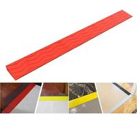 KIJyfgTR Threshold Ramp, Home Wheelchair Ramp, Indoor Or Outdoor Bathroom Entrance, Non Slip Plastic Ramp(Rosso,8 * 2cm/3.1 * 0.7in)