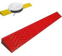 KIJyfgTR Threshold Ramp, Wheelchair Ramp, Household Lightweight Plastic Curb Ramp(Rosso,100x12x5.5cm)