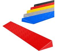 KIJyfgTR Wheelchair Ramp - Portable Threshold Ramp - Indoor Sweeping Robot Curb Ramp(Rosso,100x10x4cm)