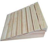 KIJyfgTR Wooden Curb Ramp, Threshold Ramp, Heavy-Duty Durable Lane, Wheelchair, Motorcycle, Car, Bicycle Ramp(30.8 * 30 * 11cm)