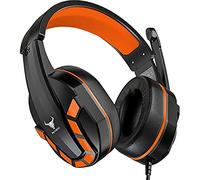 Kikc Gaming Headset mit Mikrofon für Xbox One PS4 Nintendo Switch und Playstation 4, Stereo Noise Cancelling Gaming Kopfhörer mit weichen Ohrenschützern, kompatibel mit Handy, iPad, MP4, PC