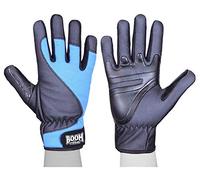 KIKFIT Guantes de Cuero para Silla de Ruedas de Ciclismo Guantes Deportivos de conducción térmica de Dedo Completo Alta Visibilidad para Todo Tipo de Clima Movilidad Moto Motocicleta Guantes S