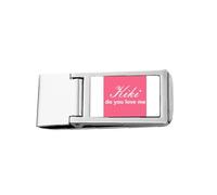 Kiki Do You Love Me - Cartera de bolsillo con clip para dinero de acero inoxidable