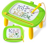 Kikidex Juguetes para niños pequeños de 1 a 3 años,Pizarra mágicas magnética,Juguetes para niñas,Pizarra mágicas para Pintar,Juguete educativos para bebés y niños,Regalo de cumpleaños (Verde)