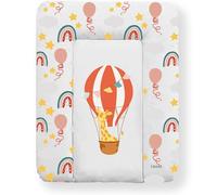 Kikido Cambiador Bebe 50x70 - Globo - Cambiador Bebe Impermeable, Suave, Fácil de Limpiar y Portátil - Colchoneta Cambiador para Cómodas, Mesas y Viajes - Medida Universal 50x70