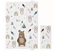 Kikido Cambiador Portátil Bebé 40x60 cm - Cambiador Bebe Impermeable Plegable - Teddy - Cambiadores Plegable Bebé Portátil para Cambio de Pañal - 60x40