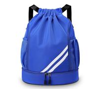 KIKIGOAL Dry Wet Separated Swimming Bag Portable Drawstring Backpack Waterproof Gym Sports Pool Beach Gear Bag