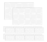 KiKiHong 20 piezas de adhesivos para azulejos blancos, paneles de pared 3D autoadhesivos para cocina y baño, lámina para pared posterior de cocina resistente a salpicaduras y al agua (30x15 cm)