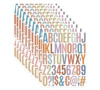 KiKiHong Letras y Números Adhesivos 5 cm Letras Adhesivas Pegatinas Resistentes a la Intemperie para Decorar Ventanas,Etiquetar Puertas,Personalizar Coches y Marcar Buzones(Color)