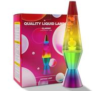 KIKILIVE Luces Arcoíris & Flujo Líquido - Lámpara de 25W 14.5inch para Aliviar el Estrés y Mejorar la Concentración Arte cinético para relajación/oficina/regalo