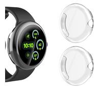 KIKISML 2 protectores de pantalla compatibles con Google Pixel Watch 4 de 1.614 pulgadas (2025), funda protectora completa, ultra delgada, de TPU suave compatible con Google Pixel Watch 4 de 41 mm