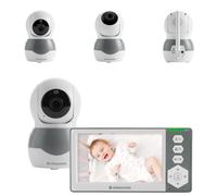 Kikka Boo, babyphone Ady Pantalla de 4,3 pulgadas Modo ECO Cunas Visión Nocturna, Colores: Gris