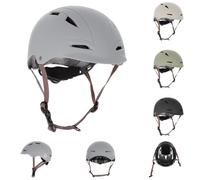 Kikka boo Casco de protección Infantil (46-56 cm, con 9 Grandes Aberturas, Correas Ajustables, Color: Gris)