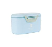 KikkaBoo Dispensador de Leche en Polvo, Caja de Leche con Cuchara, Ángulo para Dosis Perfecta, Fácil de Transportar, Aproximadamente 25 Dosis, 130 g, Azul