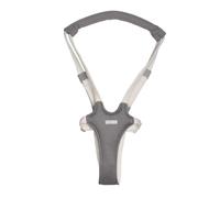 Kikkaboo, arnés para bebé Gia longitud de arnés ajustable, para casa y de viaje, color:gris blanco