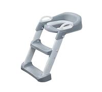Kikkaboo asiento de inodoro Lea escalera, asiento de inodoro peldaños ajustables, color:gris