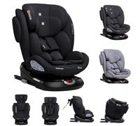 Kikkaboo asiento infantil Felix Isofix grupo 0+/1/2/3 (0-36kg) Top Tether SPS, color:schwarz uni