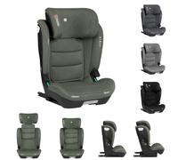 Kikkaboo, asiento infantil i-Scout i-Size (100-150 cm) reposacabezas, Isofix, color:verde