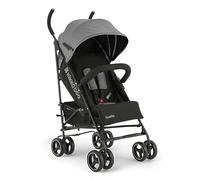 KikkaBoo BEETLE Silla de Paseo, Carrito Bebé hasta 22 kg, Plegado, Ligero, Compacto, Gris