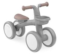KikkaBoo Bicicleta Sin Pedales ZIPI, Correpasillos Bebé de 1 a 3 Años, Bicicleta Equilibrio, Bici Bebé con Canasta, Ajustable, Juguete para Niños, Gris