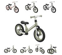 Kikkaboo Blace - Bicicleta de Paseo (12 Pulgadas, Asiento Ajustable, suspensión Delantera, Plegable), Color Verde