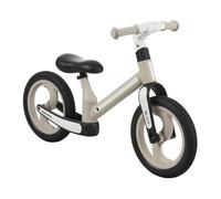 Kikkaboo Blace - Bicicleta de Paseo (12 Pulgadas, Asiento Ajustable, suspensión Delantera, Plegable), Color Beige