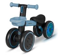 KikkaBoo Blinky Bicicleta Sin Pedales para Niños de 1 a 3 Años, Bicicleta de Equilibrio con Ruedas Traseras Luminosas, Luces LED Integradas, Cuadro Ligero de Aluminio, con Cesta, Azul