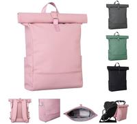 Kikkaboo bolso cambiador Jayden mochila asa regulable longitud cierre cremallera, color:rosa