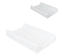 Kikkaboo Cambiador Memory Foam Airknit 70 x 45 cm borde elevado lateral, color:blanco