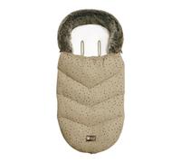 Kikkaboo, cubrepiés de lujo de piel con cremallera extraíble para el cochecito, colores:beige