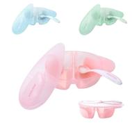 Kikkaboo Cuenco Niños Sabroso Doble Cámara Cuchara Compartimento Grande 150 ml, colores:rosa