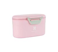 KikkaBoo Dispensador de Leche en Polvo, Caja de Leche con Cuchara, Ángulo para Dosis Perfecta, Fácil de Transportar, Aproximadamente 25 Dosis, 130 g, Rosa