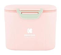 KikkaBoo Dispensador de Leche en Polvo, Caja de Leche con Cuchara, Ángulo para Dosis Perfecta, Fácil de Transportar, Aproximadamente 35 Dosis, 160 g, Rosa