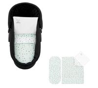 Kikkaboo Juego de cama cochecito de bebé 6 pzs manta 80 x 60 almohada 35 x 26, color:verde