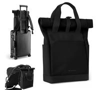 KikkaBoo Mochila Pañalera CERISE, Bolsa de Mamá, Cintas para Silla de Bebé, Gran Capacidad, Cambiador Portátil, Bolsillo Térmico, Bolsillo Impermeable, Multibolsillo, Negro