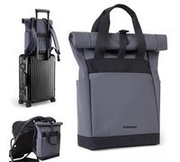 KikkaBoo Mochila Pañalera CERISE, Bolsa de Mamá, Cintas para Silla de Bebé, Gran Capacidad, Cambiador Portátil, Bolsillo Térmico, Bolsillo Impermeable, Multibolsillo, Gris