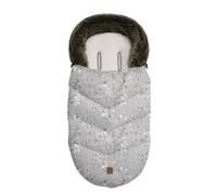 Kikkaboo - Saco de dormir para cochecito de piel de lujo extraíble, color gris claro