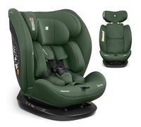 KikkaBoo Silla Coche Bebé i-EXPLORE 2, Grupo 0 1 2 3, i-Size 40-150 cm, Reclinable, 0-12 Años, Reposacabezas 14 Posiciones, Cojín y Arnés 5 Puntos, Army Green