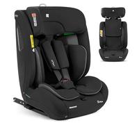 KikkaBoo Silla de Coche Bebe ISOFIX Grupo 1 2 3 (9-36 kg) i-FLIT, de 15 Meses a 12 Años, Seguridad SPS, Reposacabezas Ajustable, Top Tether, 12 Posiciones Reposacabezas, Negro