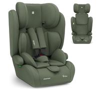 KikkaBoo Silla de Coche Sin ISOFIX Grupo 1 2 3 (9-36 kg, 76-150cm) i-PASS, Silla Coche Bebé y Niños, Reposacabezas 13 Posiciones, 15 Meses a 12 Años, Cadeira Auto, Verde Militar