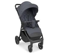 KikkaBoo Silla de Paseo URBAN, Carrito Ligero desde Nacimiento hasta 22 kg, Plegado Compacto, Ruedas EVA con Suspensión, Manillar Ajustable, Gris Oscuro