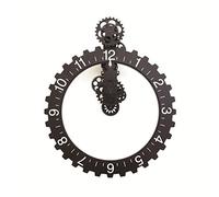 KIKKERLAND Big Wheel Hour - Reloj de Pared, Color Negro