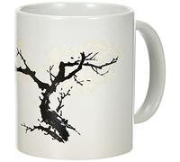 KIKKERLAND Cherry Blossom Morph - Taza de porcelana, color blanco, 1 unidad (paquete de 1)