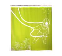 Kikkerland Cortina de Ducha de 20,000 Leagues, 172 cm x 172 cm