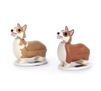 Kikkerland Elroy Solar Powered Dog Corgi Queens Best Friend Window Hom